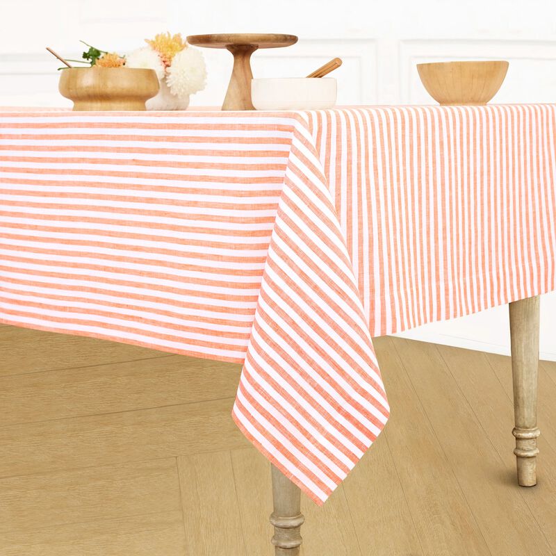 Linen Tablecloth - Amalfi Stripe image number 1