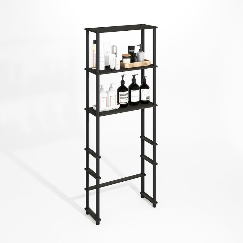 Turn-N-Tube Freestanding Over-The-Toilet Storage Rack with 3 Shelves