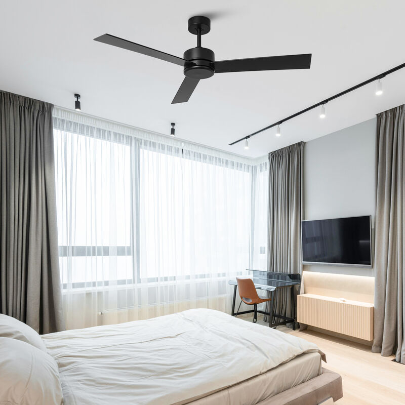 52" Modern 6-Speed DC Ceiling Fan with Remote