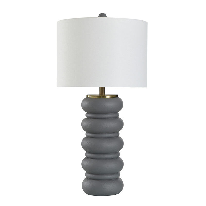 Graphite Pebble Table Lamp