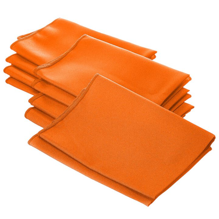 Polyester Poplin Cloth Napkins 18 by 18 Inch, Pack of 10 for Parties