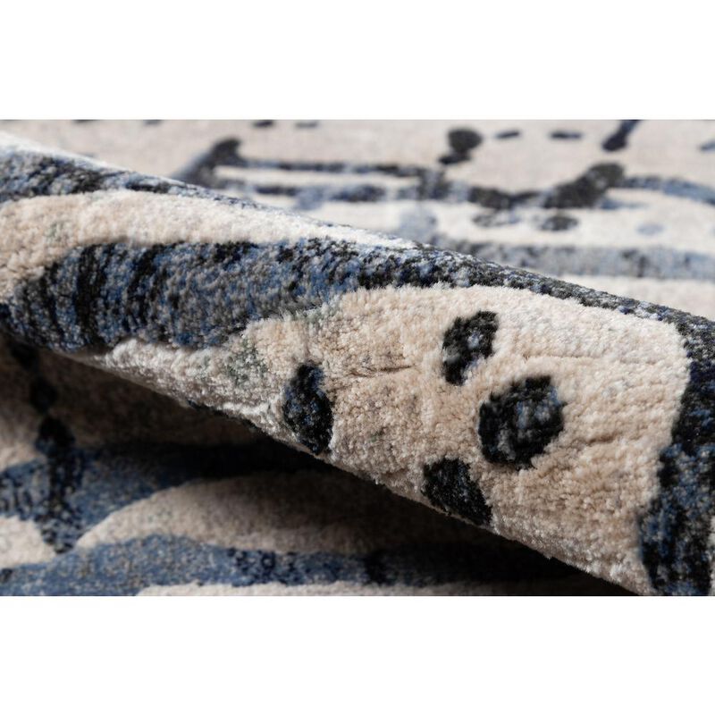 Momeni Contemporary Rectangle Area Rug, Grey, 3'11 X 5'7