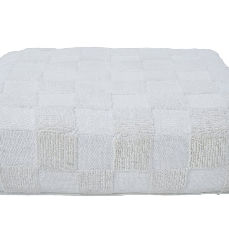 Renwil Persona Floor Pouf In White Color