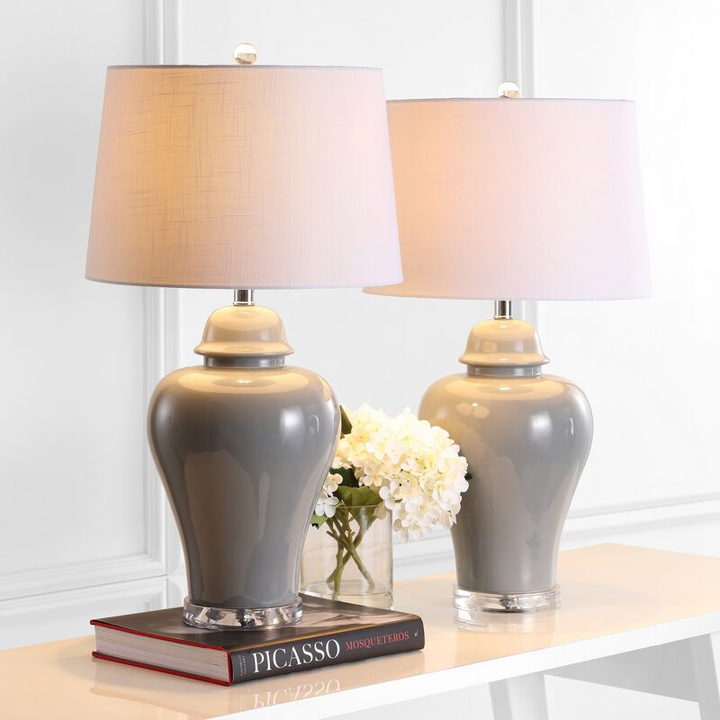 Winnie Ceramic Urn LED Table Lamp (Set of 2)