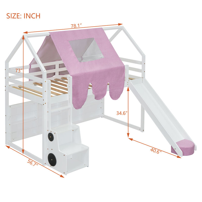 Wadnek Loft Bed House-shaped Frame image number 9