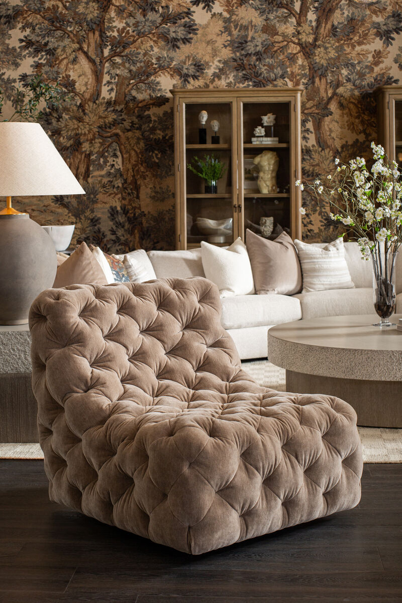 Rigby Fabric Swivel Chair