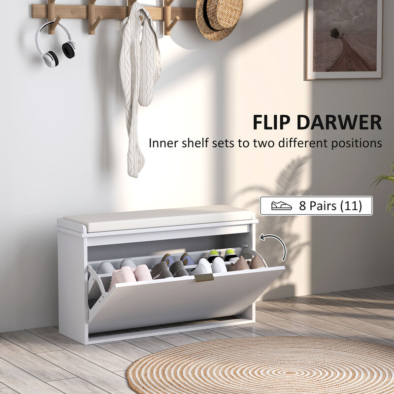 Shoe Storage Bench &ndash; Functional Seat with Spacious Hidden Storage for Hallway or Closet image number 5