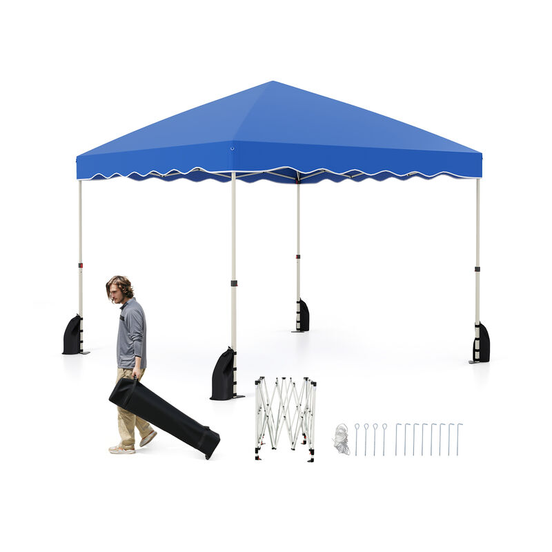 Foldable Pop-Up Tent with Rolling Storage Bag &ndash; Portable Outdoor Canopy