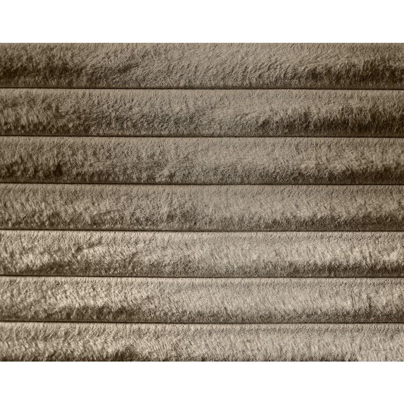 Meridian Furniture Dexter Taupe Corduroy Fabric Queen Bed