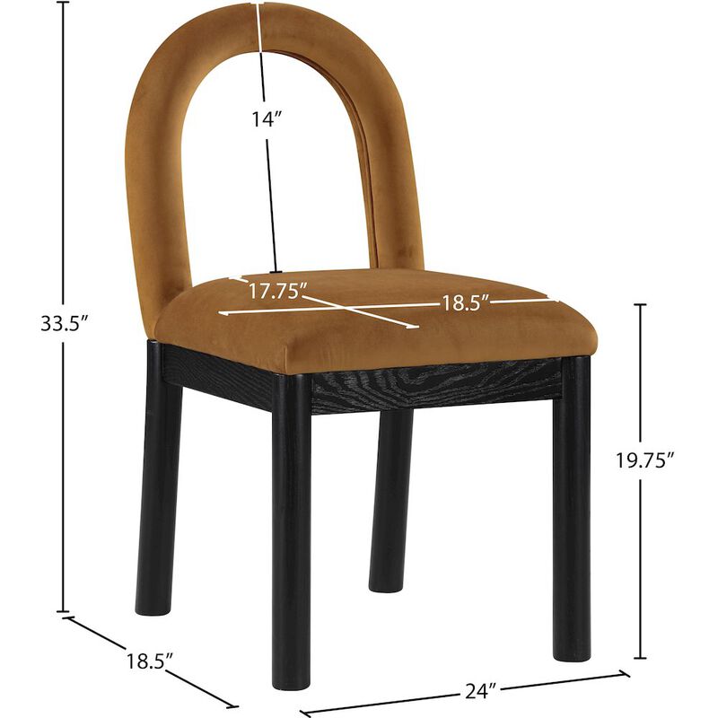 Meridian Furniture Conrad Velvet Dining Chair