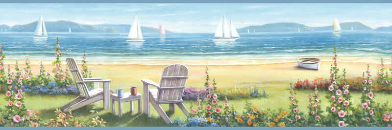 Barnstable Blue Seaside Portrait Wallpaper image number 0