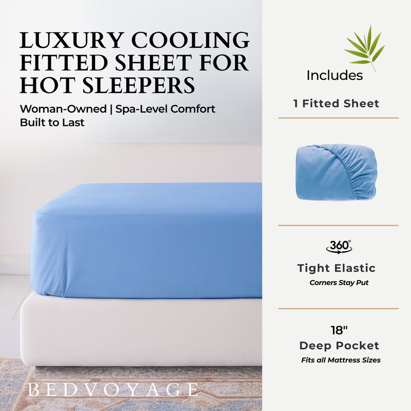 BedVoyage Luxury 100% viscose from Bamboo Fitted Sheet