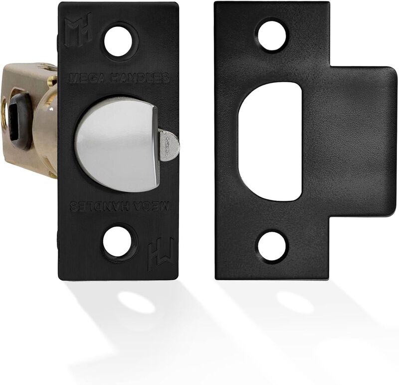 Mega Handles 2-Way Adjustable Entry Replacement Door Latch | Universal for Half Moon Spindles