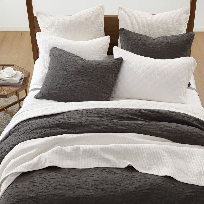 Porto Gray King Duvet Cover Set image number 3