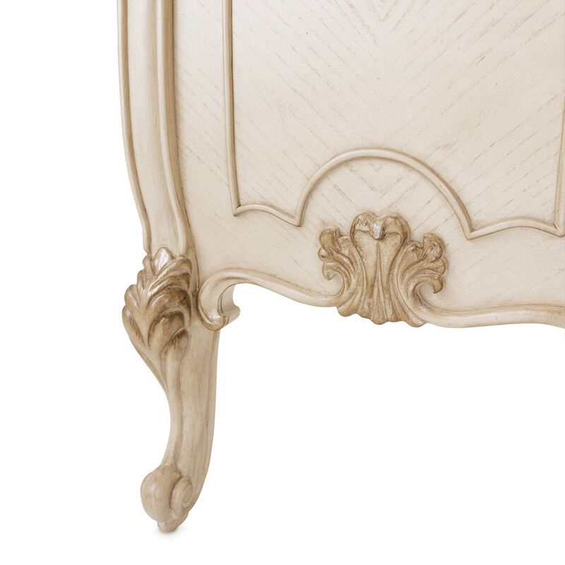 Michael Amini Platine de Royale Accent Bench - Champagne