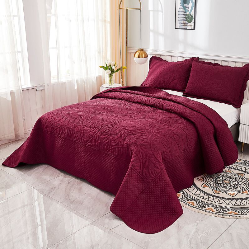 MarCielo 100% Cotton Oversized Bedspread Quilt Set T