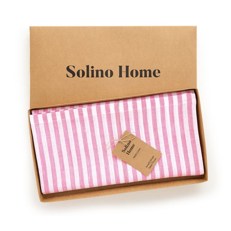 Linen Table Throw - Amalfi Stripe image number 3