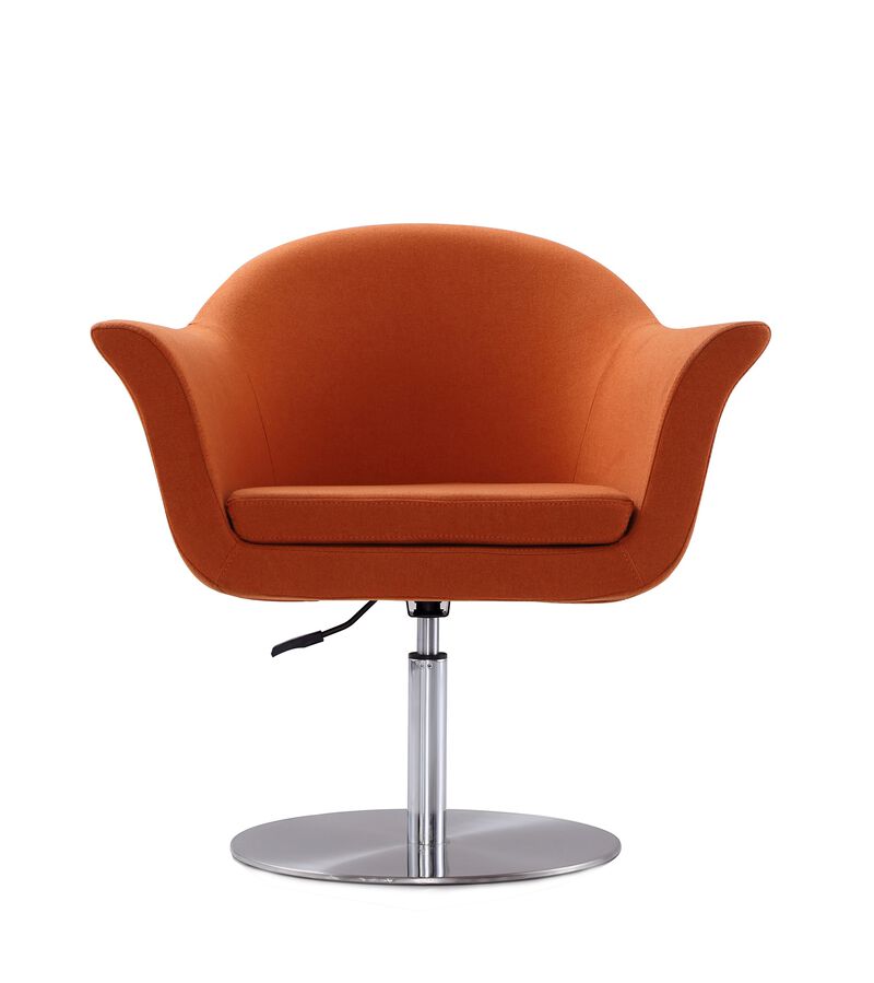 Voyager Orange Swivel Accent Chairs (Set of 2)