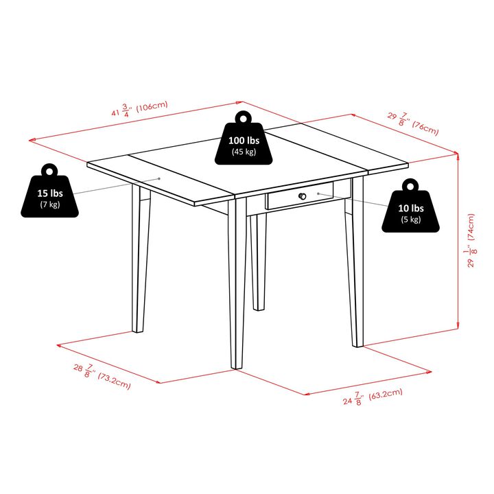 Winsome Hamilton, 4 Chair, Walnut