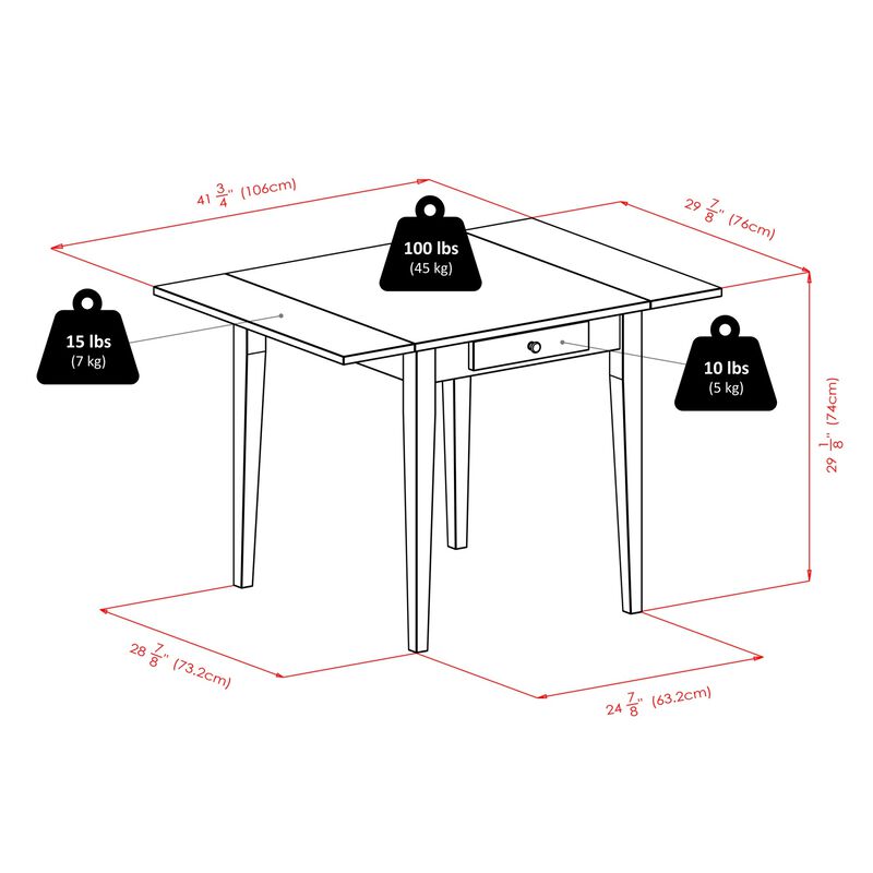 Winsome Hamilton, 4 Chair, Walnut