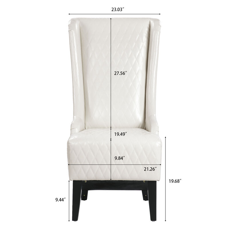 Caldik 23.03" PU Accent Chair image number 9