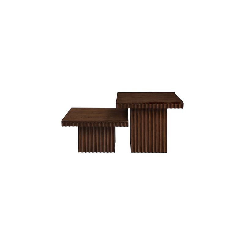 Meridian Furniture Spencer Brown Oak Veneer Coffee Table