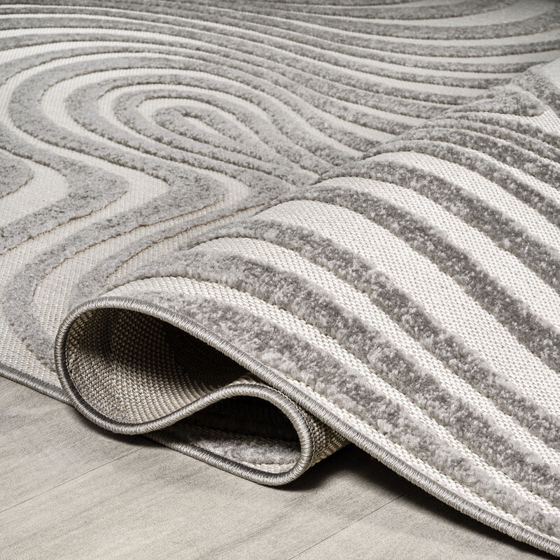 Maribo Abstract Groovy Striped Area Rug