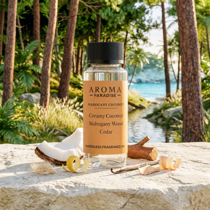 Mahogany Coconut Waterless Fragrance Oil for Cold-Air Diffusers