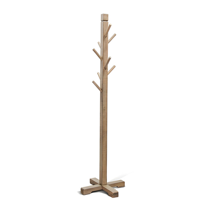 Rena Coat, Hat Tree Stand, 8 Wood Stems, Mahogany image number 3