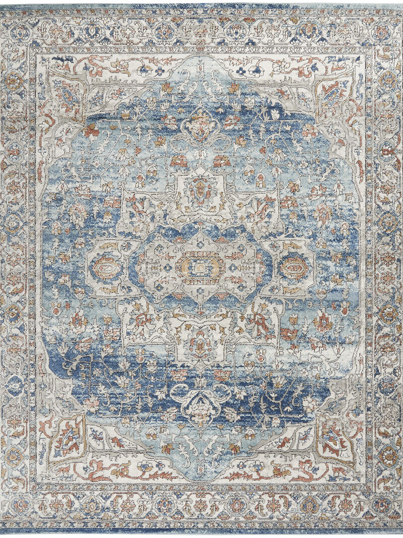 Quarry QUA11 Ivory/Blue 6'7" x 9'6" Rug image number 0