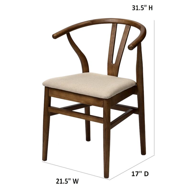 Commerical Seating Products Mid Century Dark Walnut Chairs