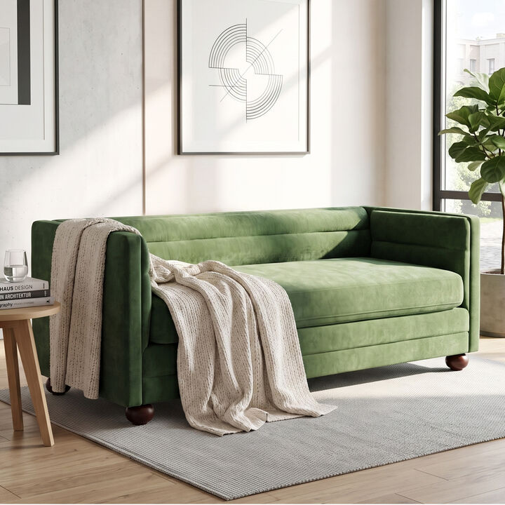 Gaxgox Modern Chenille 3 Seater Sofa