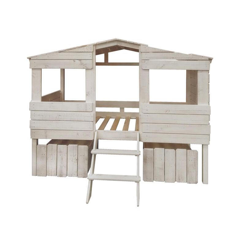 Donco Trading Twin Tree House Low Loft Bed