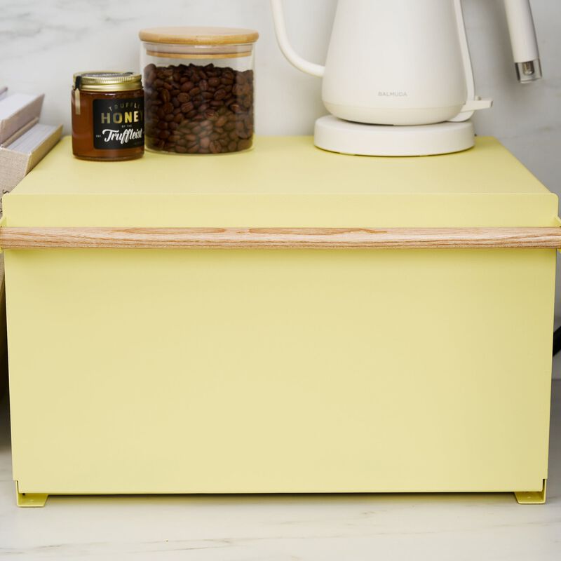 Bread Box - Steel + Wood image number 4