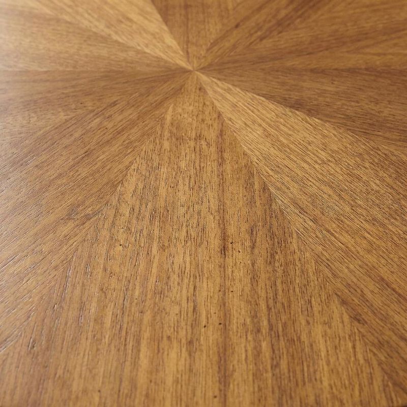 Round Wooden Coffee Table with Modern Design and Durable Build image number 5