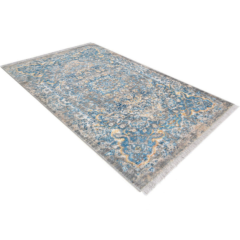 RUGSOTIC CARPETS MACHINE MADE POLYESTER AREA RUGS  - Rectangle Shape, Classic Oriental Traditional  Design, Low Pile Machine Made Area Rugs (M00100) image number 2
