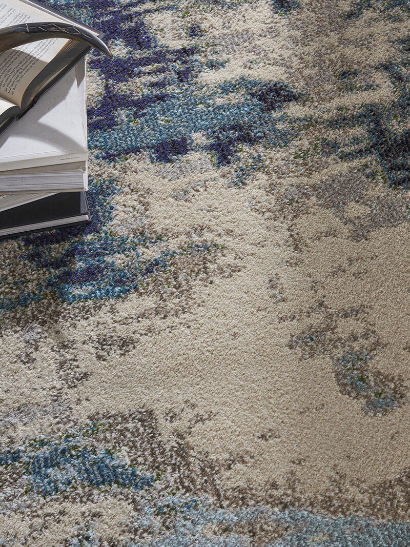 Celestial CES02 Ivory/Blue 10' x 14' Rug