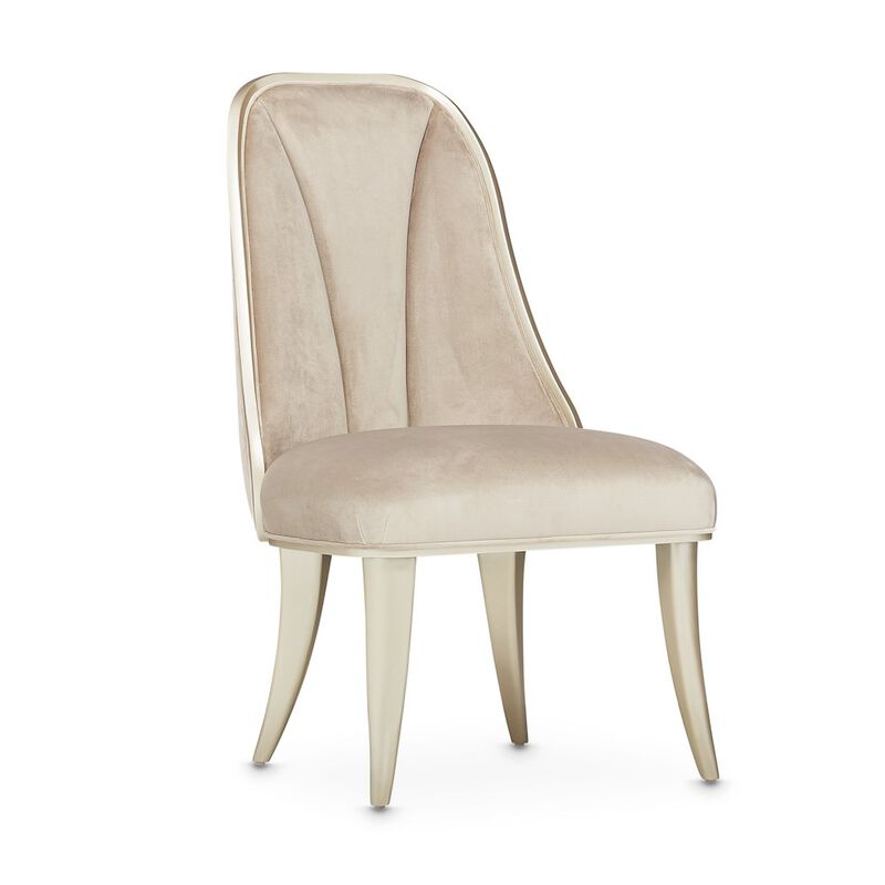 Michael Amini Villa Cherie Dining Side Chair - Hazelnut Set of 2