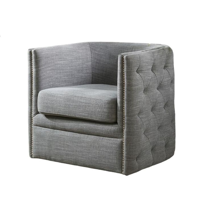 Belen Kox Slate Swivel Lounge Chair, Belen Kox