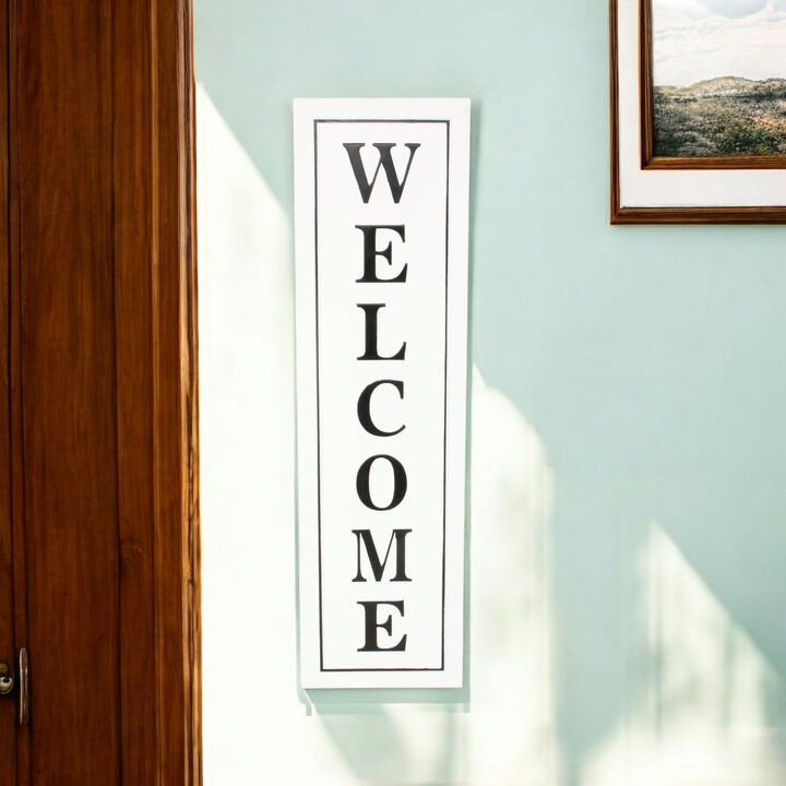HomeRoots Welcome Metal Wall Decor