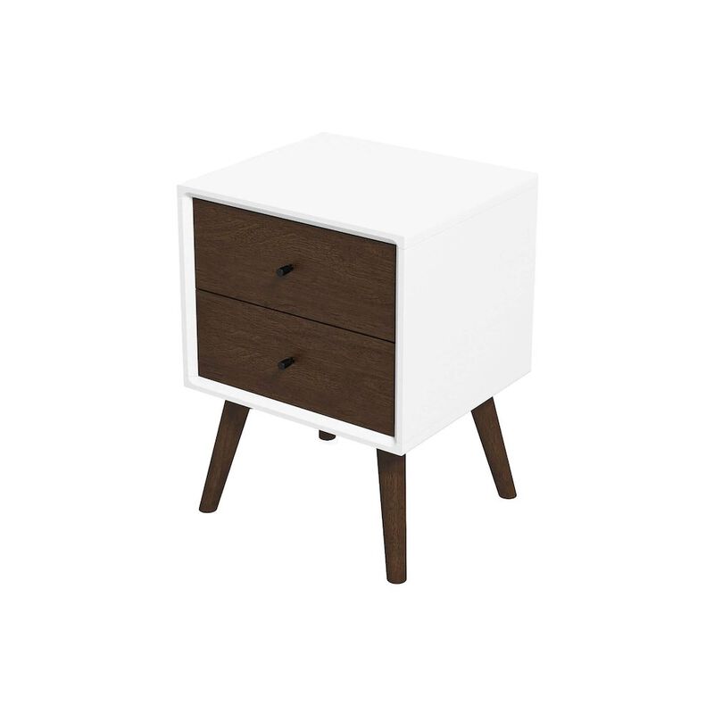 Ashcroft Furniture Co Caroline Mid Century Modern Style Night Stand