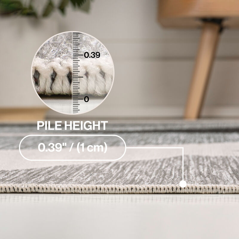 Shelby Coastal Vintage Abstract Palm Leaf Indoor/Outdoor Area Rug