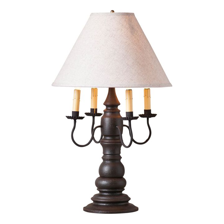 Bradford Lamp In Americana Black With White Shade