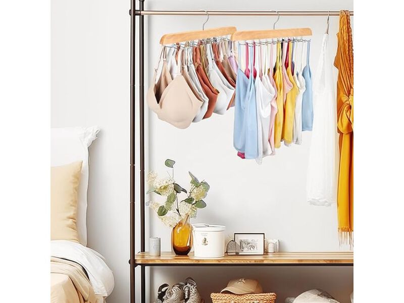 Tank Top Hanger With Premium Wood, 20 Large Capacity, Space Saving image number 1