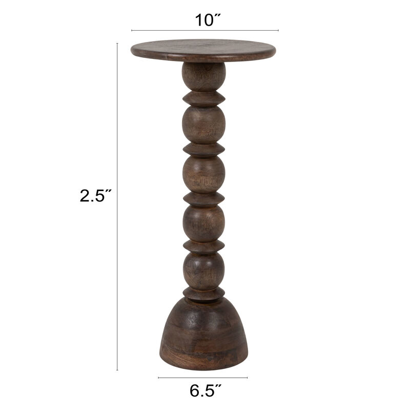 Mango Wood Accent Table, Grey image number 2
