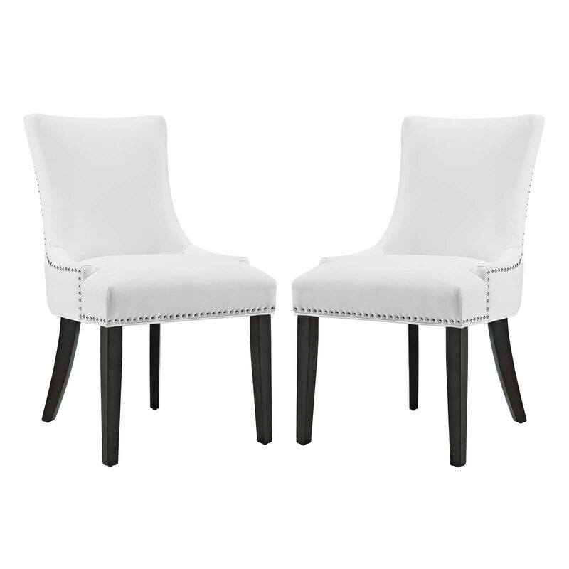 Marquis Dining Chair Faux Leather Set of 2 image number 0