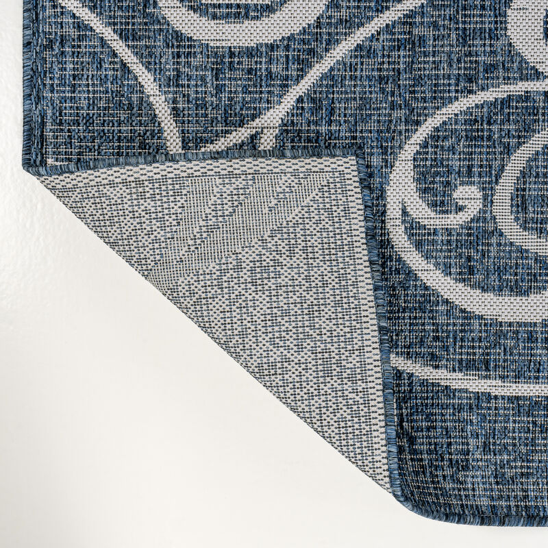 Maribel Traditional Classic All-Over Scroll Indoor/Outdoor Area Rug