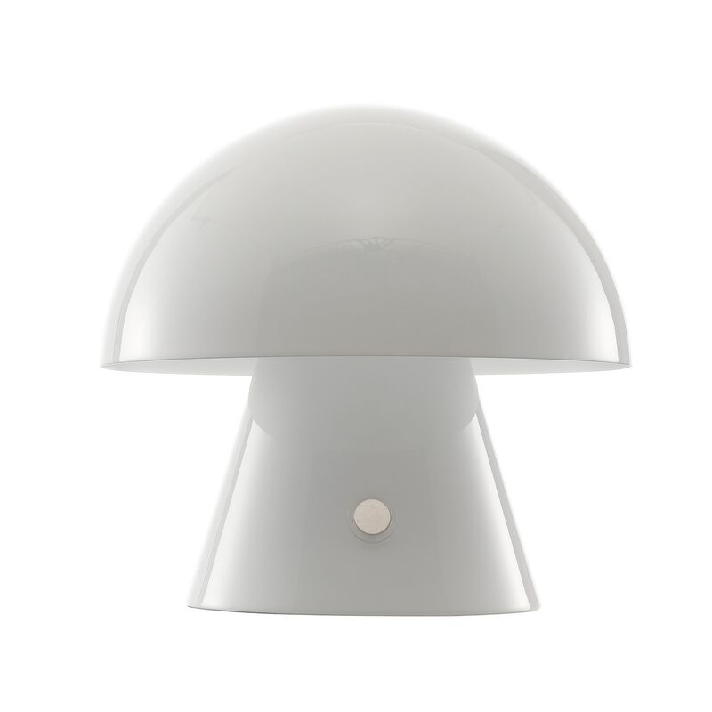 Porcini Contemporary Bohemian Rechargeablecordless Iron Integrated LED Mushroom Table Lamp