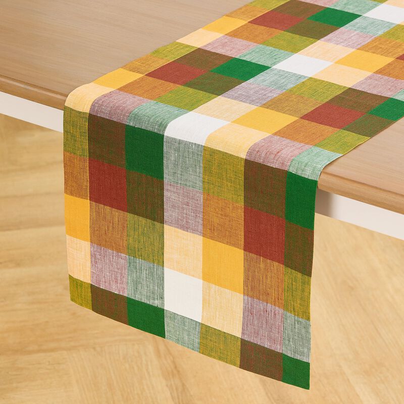 Linen Table Runner - Buffalo Check image number 0
