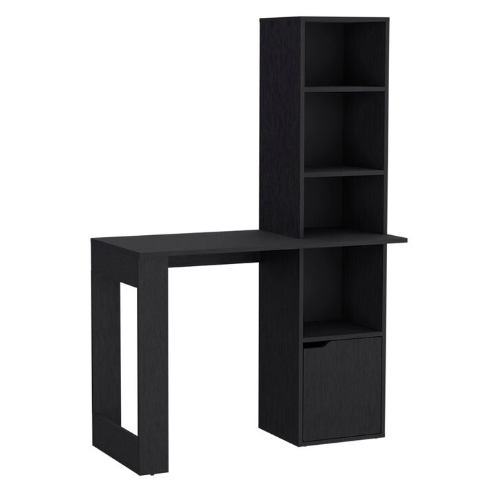 HomeRoots 39" White Wood Pedestal Computer Desk